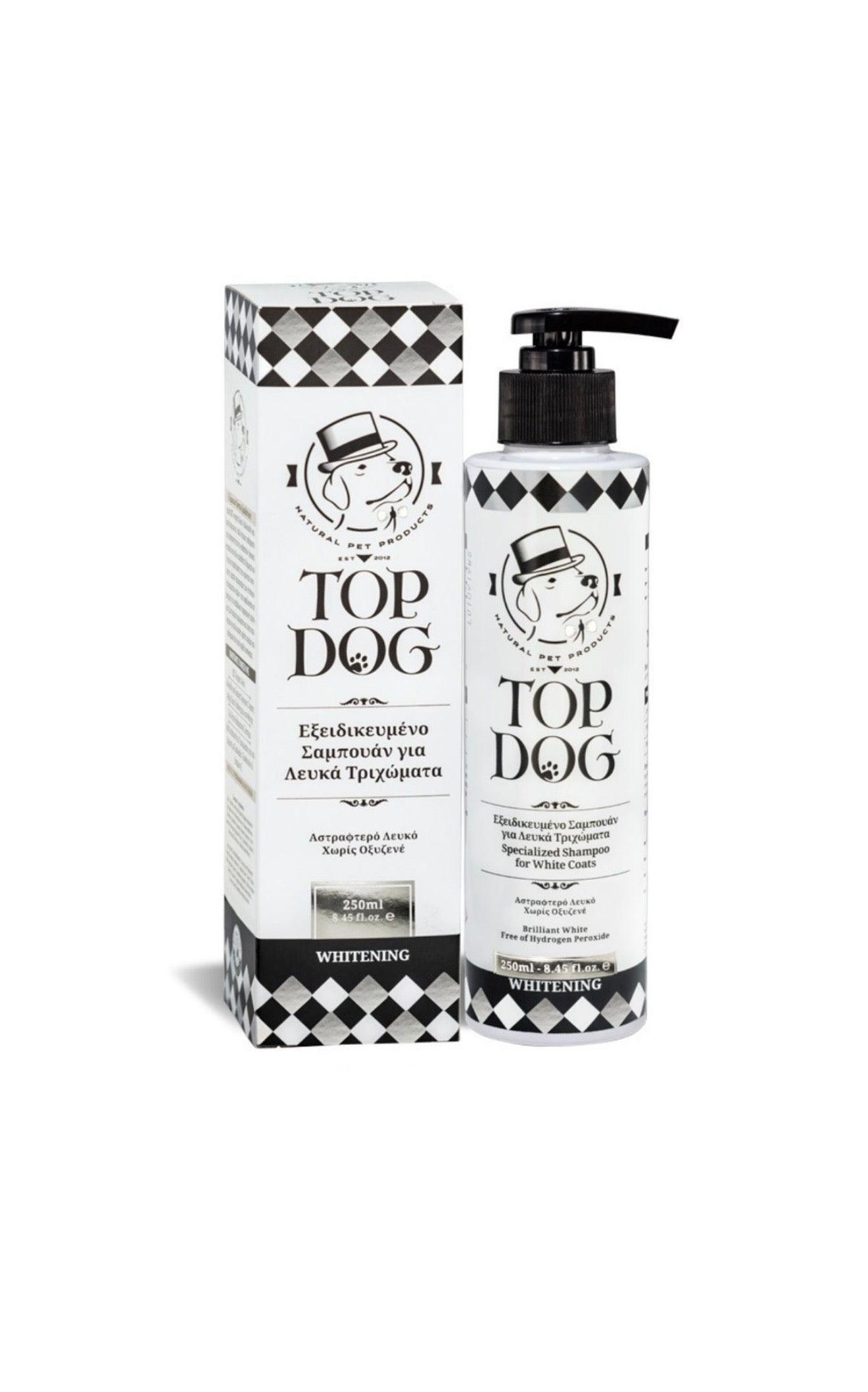 Top Dog Σαμπουάν Whitening για λευκό τρίχωμα 250ml"