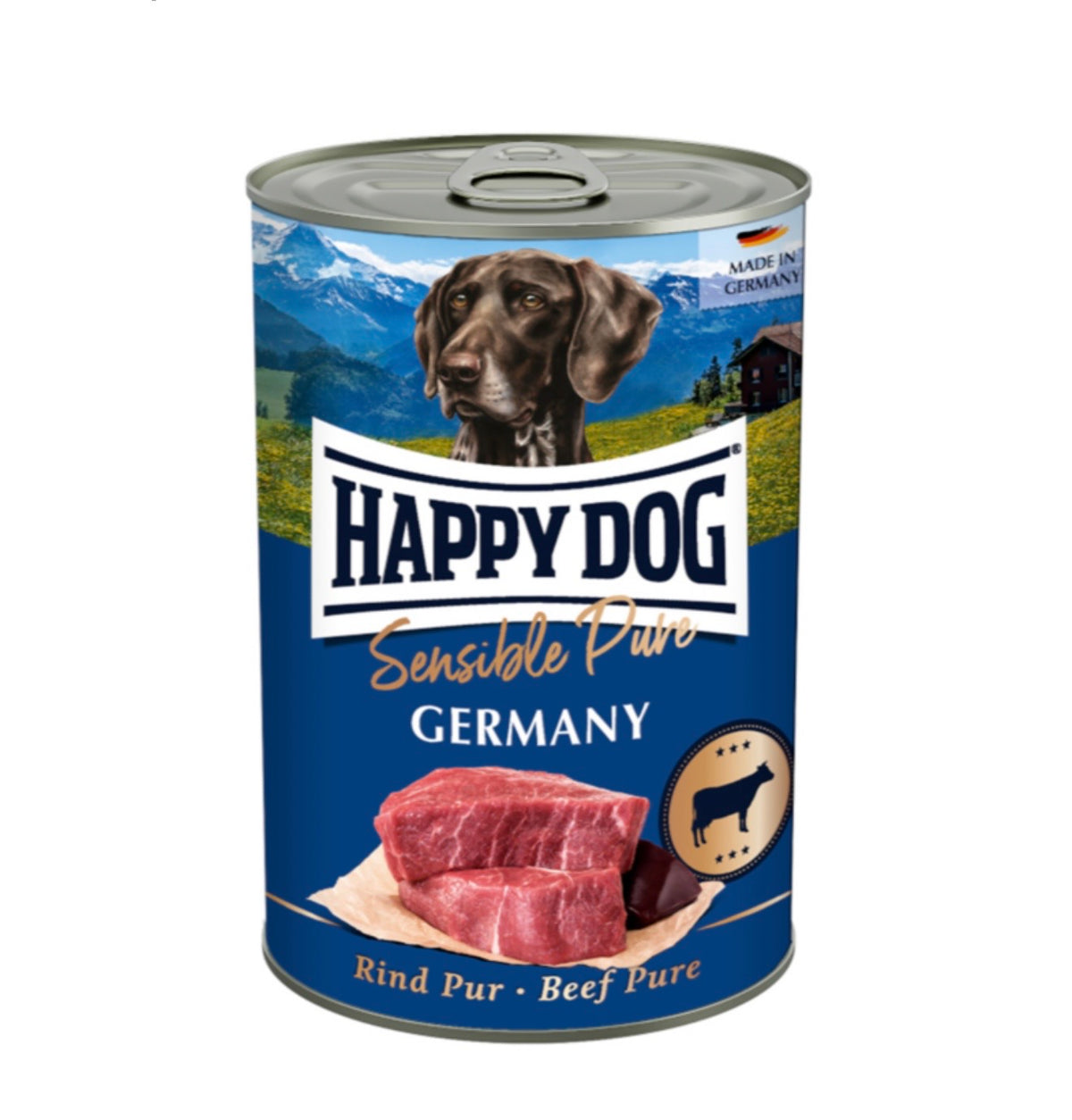 Happy Dog Sensible Pure Germany κονσέρβα 100% βοδινό 400g
