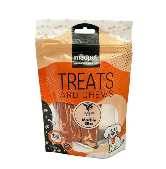 Mad Pet Treats & Chews - Beef Marble Slice Μοσχάρι 100gr