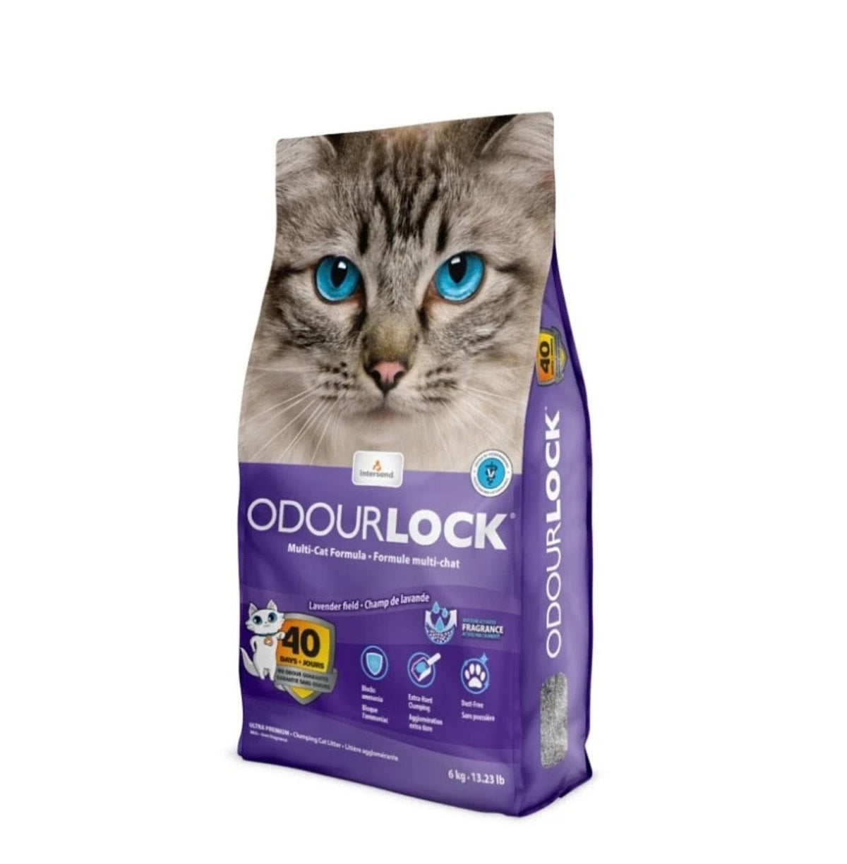 OdourLock Multi-Cat Lavender Field 6kg