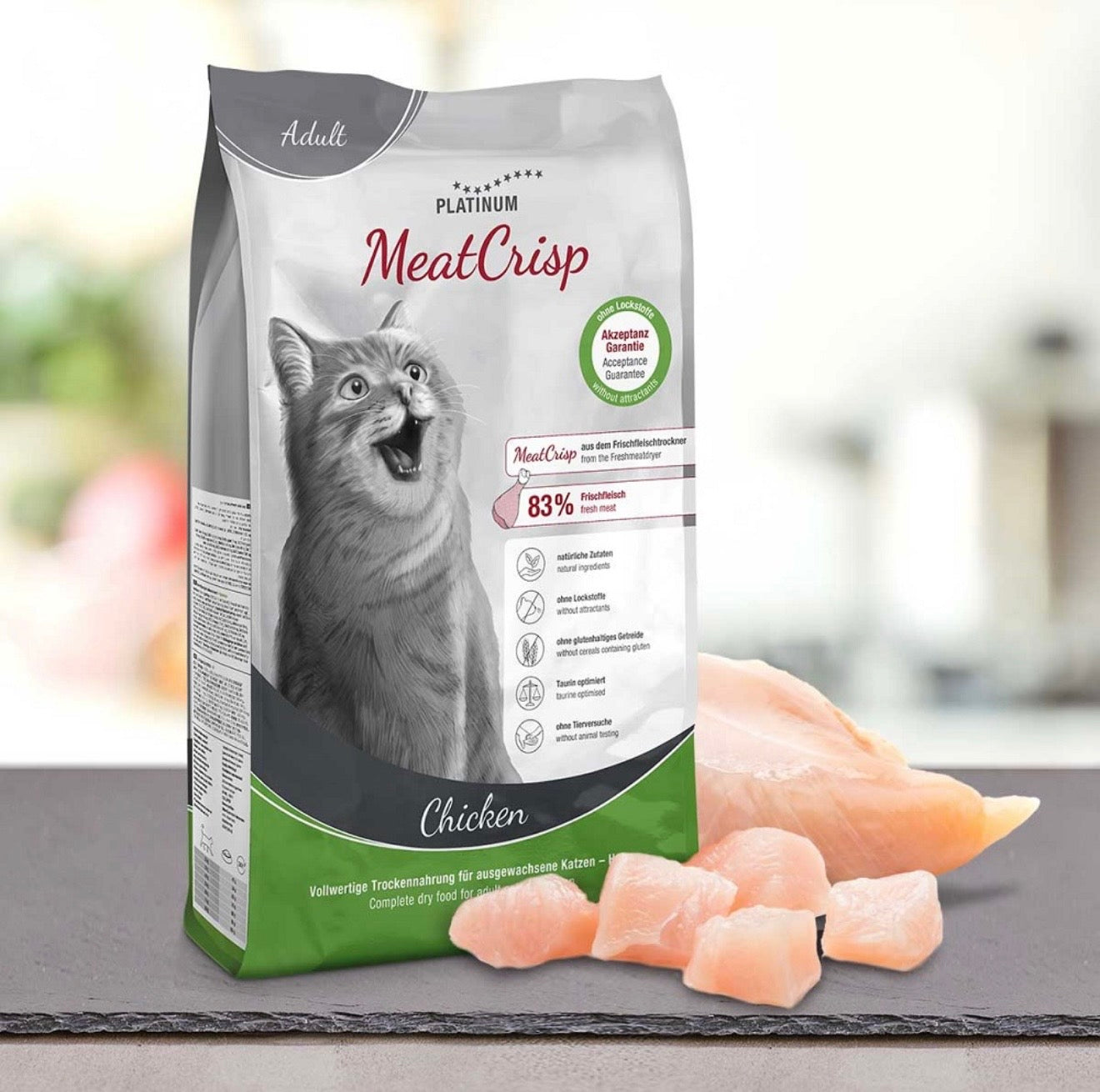 PLATINUM MeatCrisp Adult Chicken - ξηρά τροφή γάτας