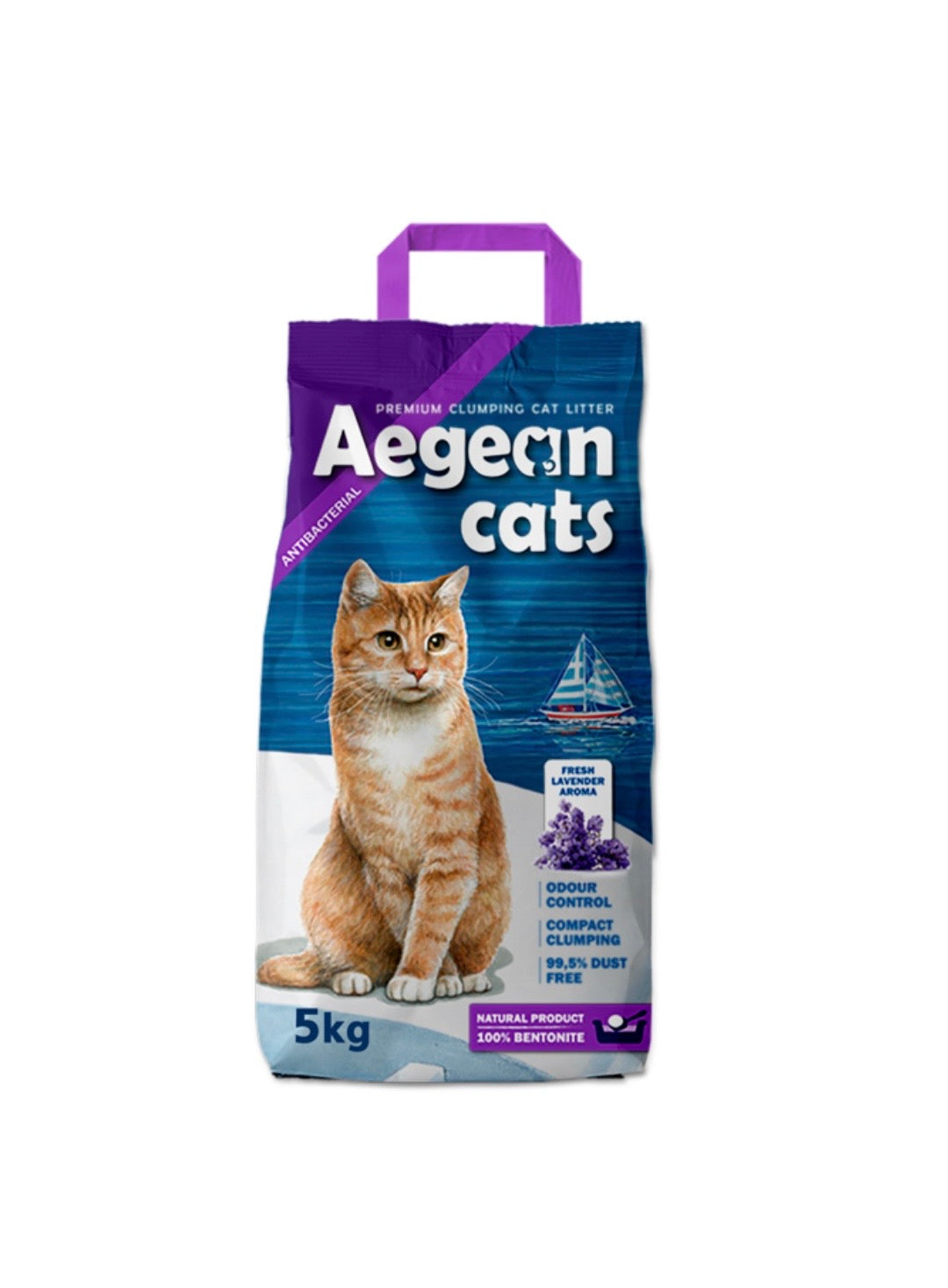 Aegean Cats Άμμος Υγιεινής Λεβάντα 5kg