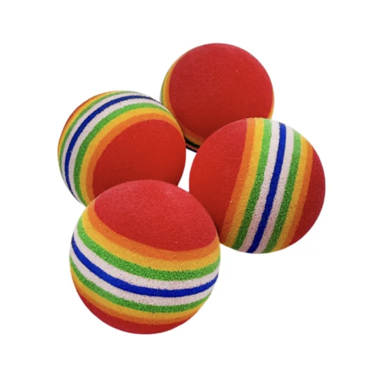Πολύχρωμη Μπάλα EVA Foam 3.5cm - Σετ 4 Τεμαχίων