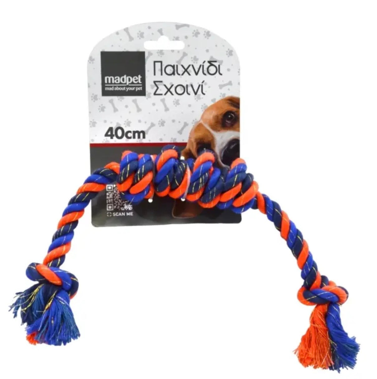 Mad Pet Παιχνίδι Σχοινί 40cm - Βαμβακερό Παιχνίδι Σκύλου