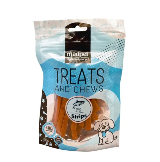 Mad Pet Treats & Chews - Fish Strips Ψάρι 100gr