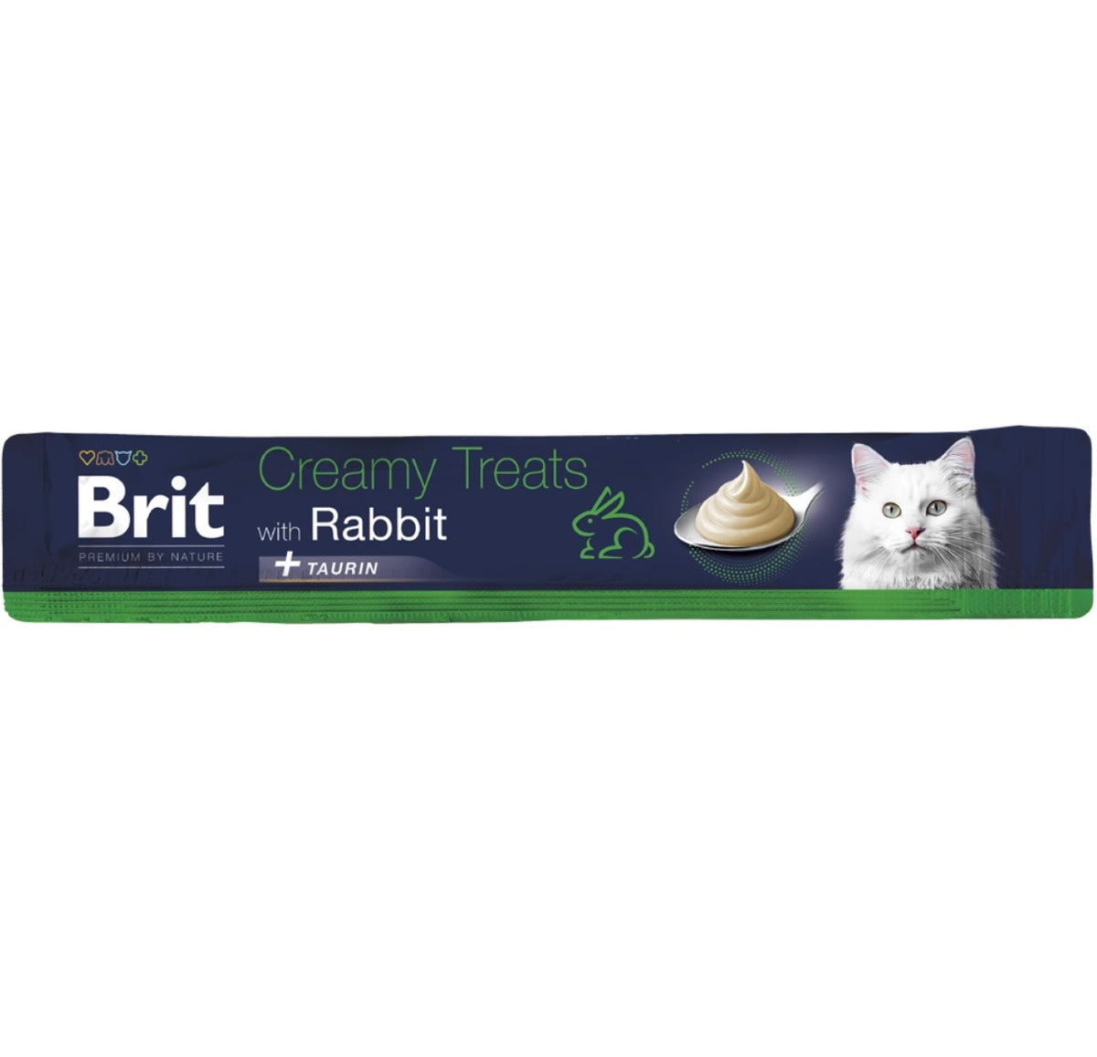 Brit Premium by Nature Creamy Treats με κουνέλι – Κρεμώδης λιχουδιά για γάτες, μεμονωμένο φακελάκι stick