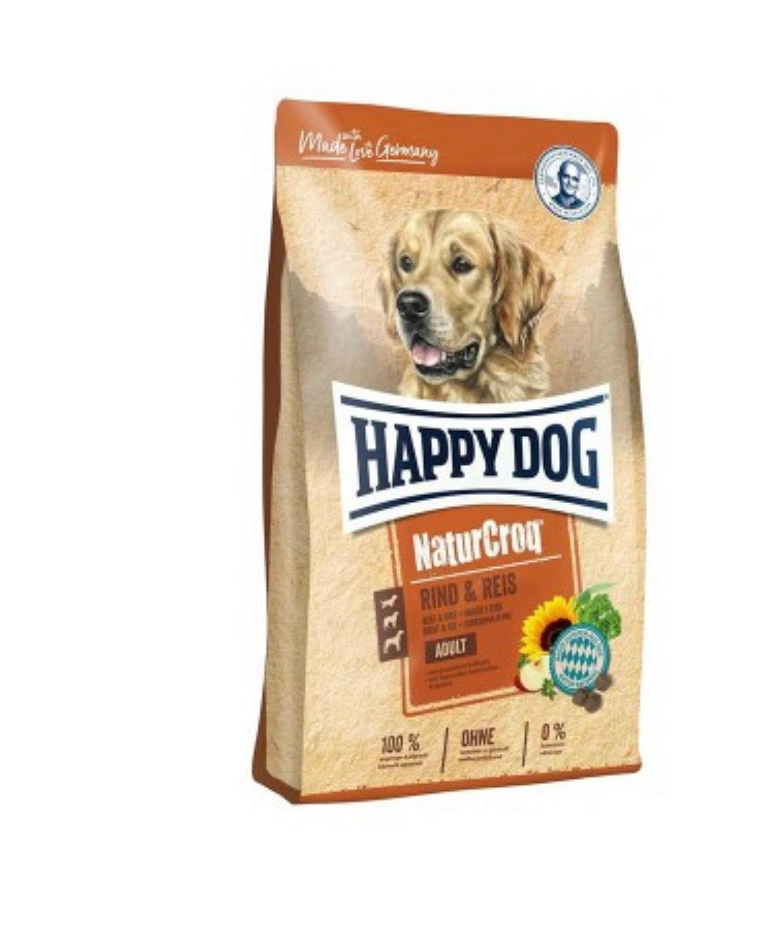 Happy Dog NaturCroq βοδινό και ρύζι 4kg ξηρά τροφή σκύλου